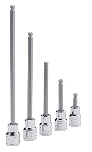 Genius Tools 308+4734 3/8" Dr. 4mm Wobble Hex Bit Socket, 180Mml