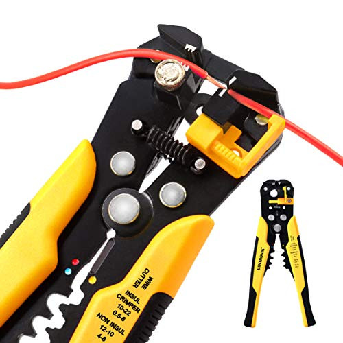 VANTRONIK Wire Stripper Crimper Cutter Self-Adjusting for wires from 10 AWG to 24 AWG 3 in 1
