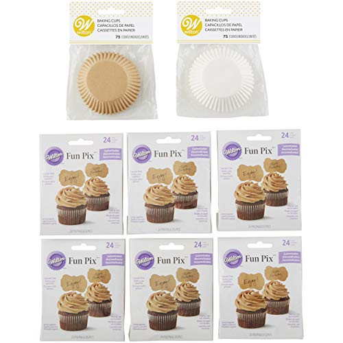 Wilton Kraft Paper Cupcake Decorating Set, 8-Piece