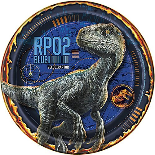 Jurassic World Fallen Kingdom Birthday Party Supplies 32 Pack Dessert Plates