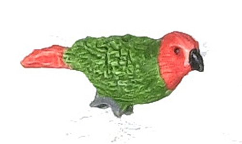 Falcon Miniatures Dollhouse Miniature Redheaded Parrot by