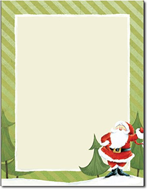 Jolly Santa Claus Holiday Stationery - 80 Sheets Jolly Santa Claus Holiday Stationery - 80 Sheets