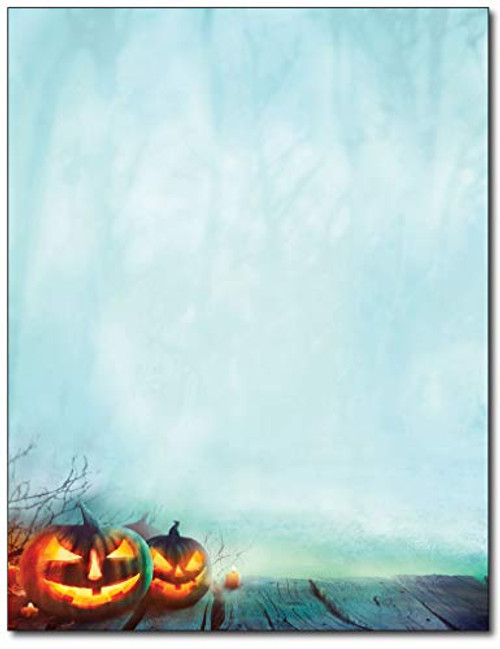 Enchanted Pumpkins Letterhead Paper - 80 Sheets