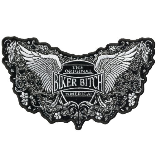 Hot Leathers Ornate Biker Bitch Ladies Patch (5" Width x 3" Height)