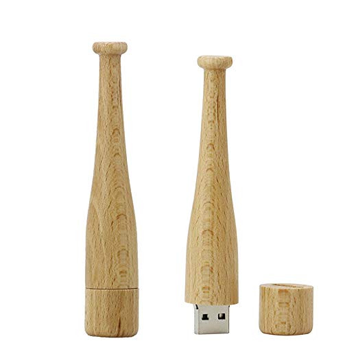 Aneew 32GB Pendrive Novelty 3D Wooden Baseball Bat Model USB Flash Drive Memory Stick U Disk Thumb Gift