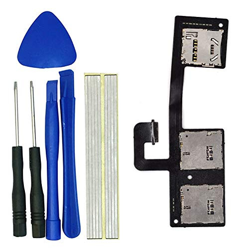 klesti Dual SIM Card Tray SD Card Reader Flex Cable Replacement Compatible with HTC ONE M7 801e 801n 801c 801s