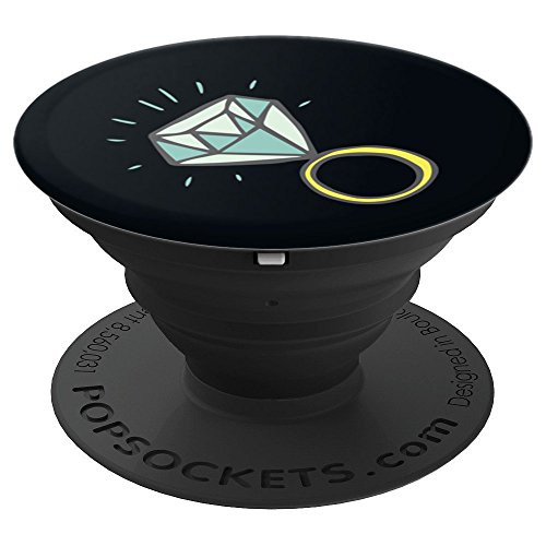 Cute Engagement Ring Gift Bride Bridal Party Wedding Gift - PopSockets Grip and Stand for Phones and Tablets