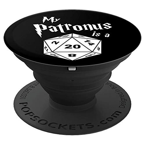 My Patronus is a D20 Critical Hit Damage Dice Roll - PopSockets Grip and Stand for Phones and Tablets My Patronus is a D20 Critical Hit Damage Dice Roll - PopSockets Grip and Stand for Phones and Tablets