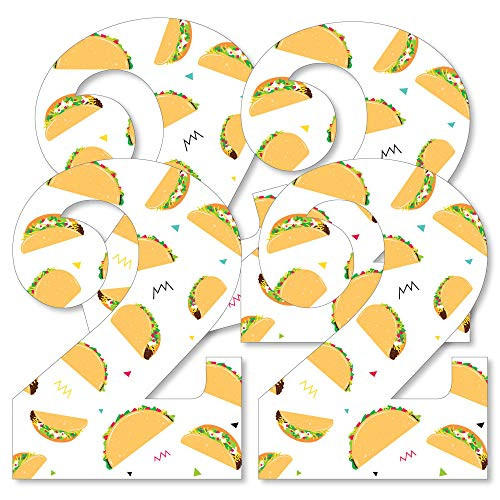Big Dot of Happiness Taco Twosday - Decorations DIY Mexican Fiesta Second Birthday Party Essentials - Set of 20