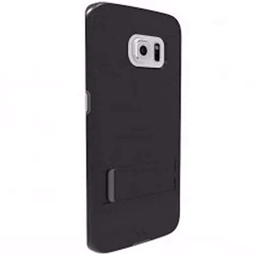 Case Mate Tough Stand For Samsung Galaxy S6 Edge+ Plus Kickstand Metal Buttons Black Silver