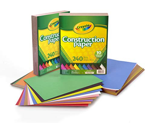 Crayola Bulk Construction Paper, Back to School Supplies, 10 Colors, 480 Count
