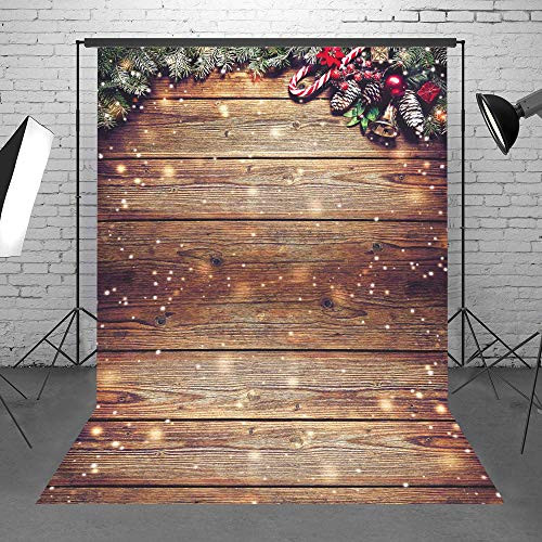 Demohome 5X7ft Durable Fabric Snowflake Glitter Christmas Rustic Wood Wall Photography Backdrop Xmas Wooden Floor Background for Christmas Birthday Party Kids Portrait Photo Studio Booth Props Demohome 5X7ft Durable Fabric Snowflake Glitter Christmas Rustic Wood Wall Photography Backdrop Xmas Wooden Floor Background for Christmas Birthday Party Kids Portrait Photo Studio Booth Props