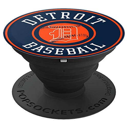 Detroit Baseball - Michigan Bengal Tiger Gift - PopSockets Grip and Stand for Phones and Tablets