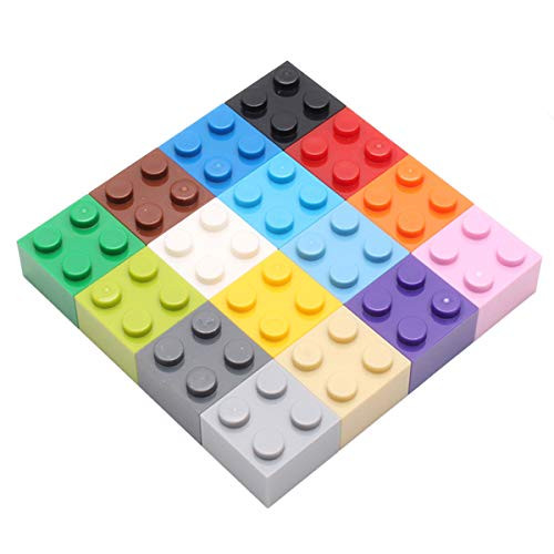 EKIND 240 Pieces 2x2 Shapes Classic Building Bricks Set - Regular Colors - Compatible with All Major Brands EKIND 240 Pieces 2x2 Shapes Classic Building Bricks Set - Regular Colors - Compatible with All Major Brands