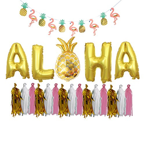 Hawaiian Luau Tropical Summer Beach Party Flamingo Pineapple Balloon Banner Kits for Hawaiian Luau Wedding Party Decor Hawaiian Luau Tropical Summer Beach Party Flamingo Pineapple Balloon Banner Kits for Hawaiian Luau Wedding Party Decor