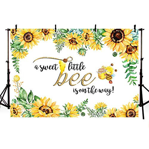 MEHOFOTO 7x5ft Sweet Little Bee Princess Girl Baby Shower Party Decorations Backdrop Yellow Bee-Day Honey Sunflower Photography Background Photo Banner MEHOFOTO 7x5ft Sweet Little Bee Princess Girl Baby Shower Party Decorations Backdrop Yellow Bee-Day Honey Sunflower Photography Background Photo Banner