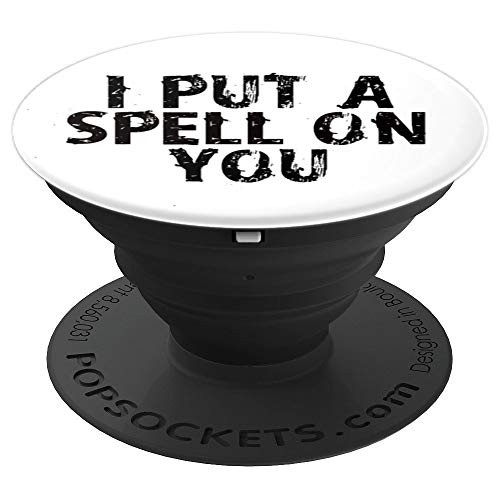 Witch Spell Halloween Quote PopSockets Grip and Stand for Phones and Tablets Witch Spell Halloween Quote PopSockets Grip and Stand for Phones and Tablets