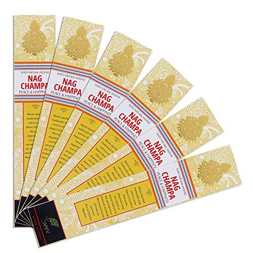 SVATV Nagchampa :: Hand Rolled Masala Incense Stick Made in India 15g Pack (6)