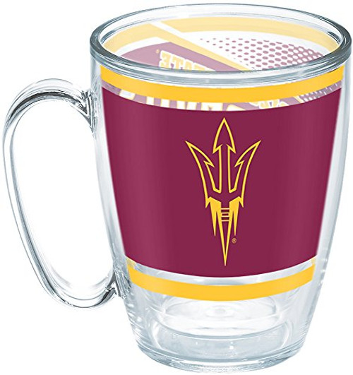 Tervis 1257560 Arizona State Sun Devils Legend Insulated Tumbler with Wrap, 16oz Mug, Clear Tervis 1257560 Arizona State Sun Devils Legend Insulated Tumbler with Wrap, 16oz Mug, Clear