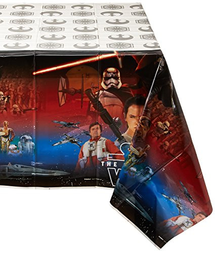 amscan Star Wars Episode VII Plastic Table Cover, Party Favor, 6 Ct.
