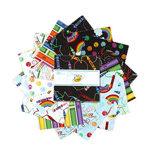Riley Blake Designs Riley Blake I Dream in Color 5'' Stacker 42 Pcs, Multi Riley Blake Designs Riley Blake I Dream in Color 5'' Stacker 42 Pcs, Multi