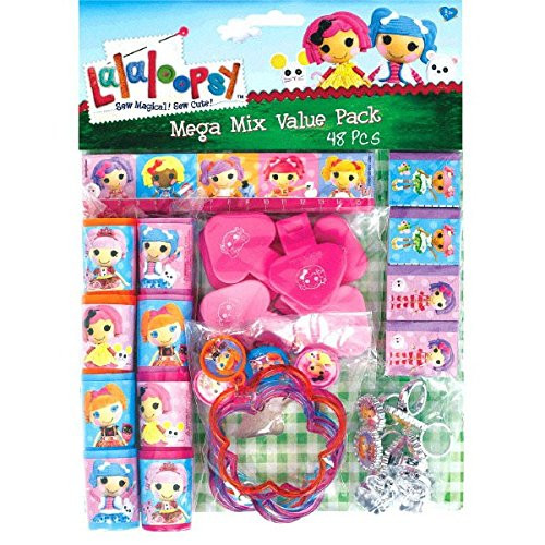 Adorable Lalaloopsy Mega Mix Value Pack Birthday Party Favours (48 Pack), Multi Color, 11.3" x 8.3".