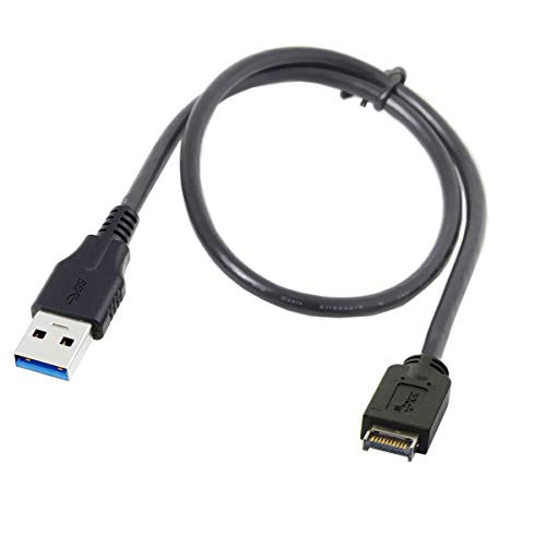 USB 3.1 Front Panel Header to USB 3.0 Type-A Male Extension Data Cable 50cm