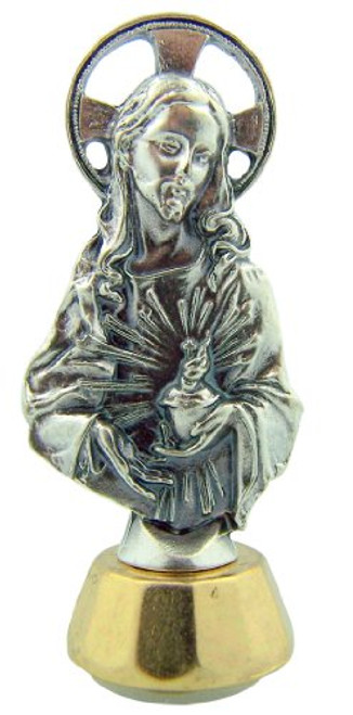 Religious Gifts Travel Protection Sacred Heart Jesus Christ Adhesive Car Auto 2 1/2 Inch H Statue Figure Religious Gifts Travel Protection Sacred Heart Jesus Christ Adhesive Car Auto 2 1/2 Inch H Statue Figure
