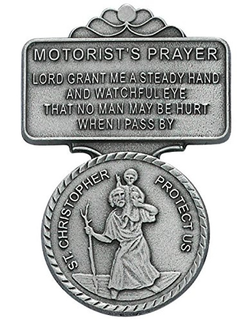 All Patron Saints St Christopher Motorist Prayer Auto Visor Clip All Patron Saints St Christopher Motorist Prayer Auto Visor Clip
