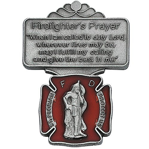 All Patron Saints St Florian Maroon Firefighter Prayer Auto Visor Clip All Patron Saints St Florian Maroon Firefighter Prayer Auto Visor Clip