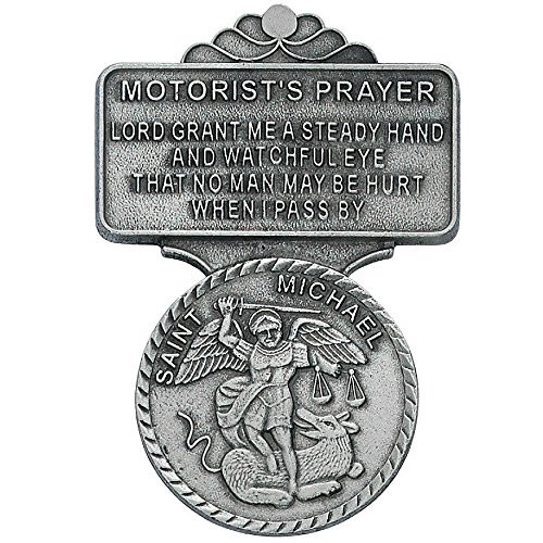 All Patron Saints St Michael Motorist Prayer Auto Visor Clip