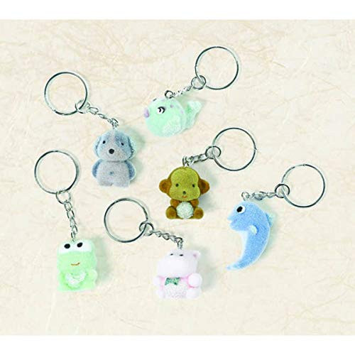 Fuzzy Animal Keychain | Party Favor | 24 Ct.