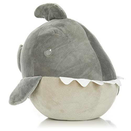 Cuddle Pal - Round Large Shark - Shadow - Stuffed Animal Plush 11.5"
