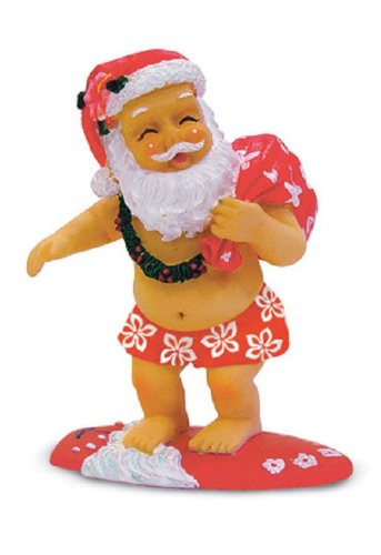 Island Heritage Surfing Santa Ornament