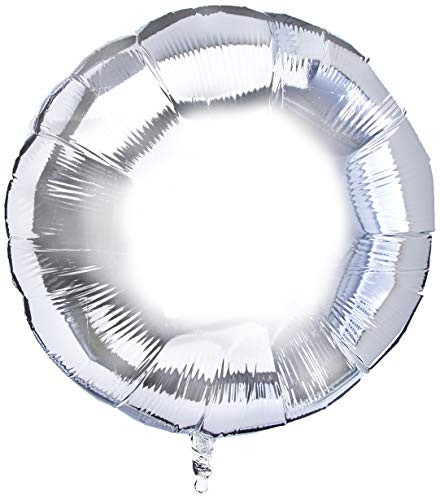 Qualatex Foil Balloon 012683 Round-Silver, 36"