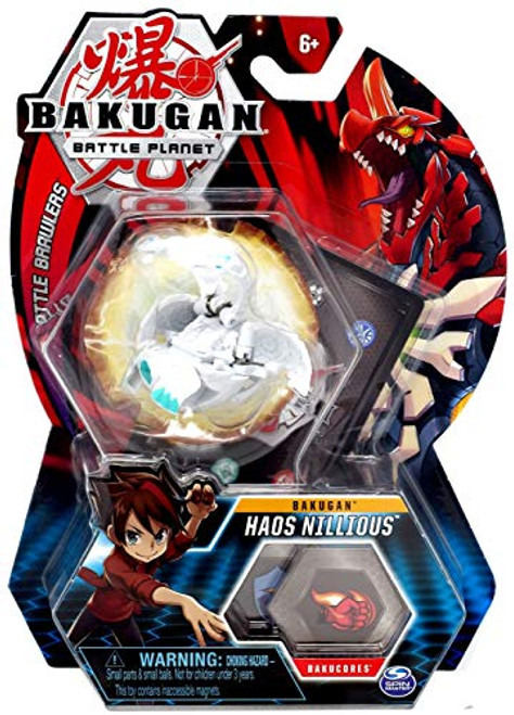 Bakugan, Haos Nillious, 2-inch Tall Collectible Transforming Creature, for Ages 6 and Up