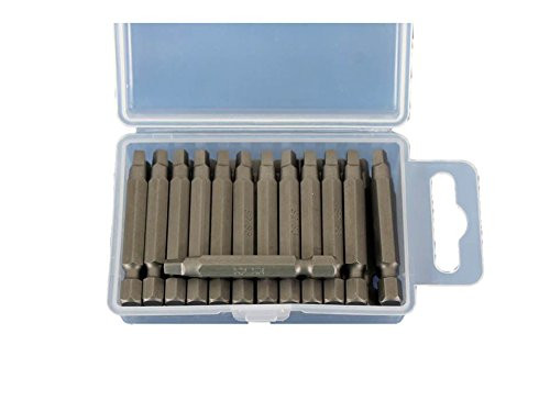 TEMO 25 pc #3 Square Robertson 2 Inch (50mm) Screwdriver Insert Bits