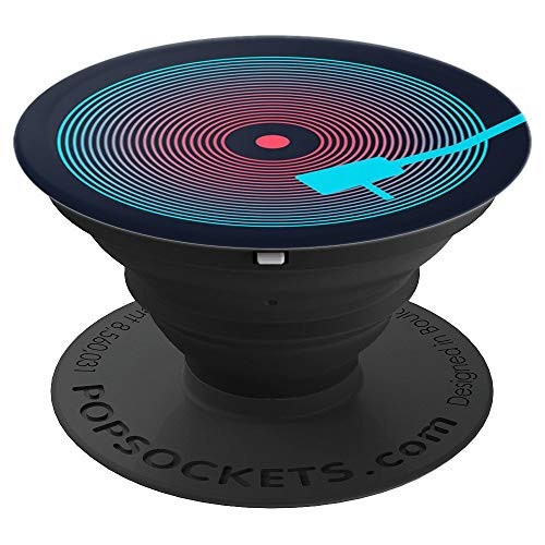 Retro Vinyl Red Blue Record LP Art Design - PopSockets Grip and Stand for Phones and Tablets Retro Vinyl Red Blue Record LP Art Design - PopSockets Grip and Stand for Phones and Tablets