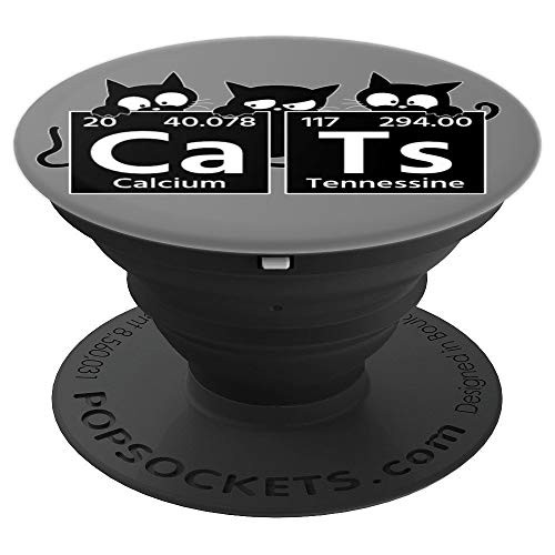 Cute Cats on Periodic Table Socket for science cat lover - PopSockets Grip and Stand for Phones and Tablets