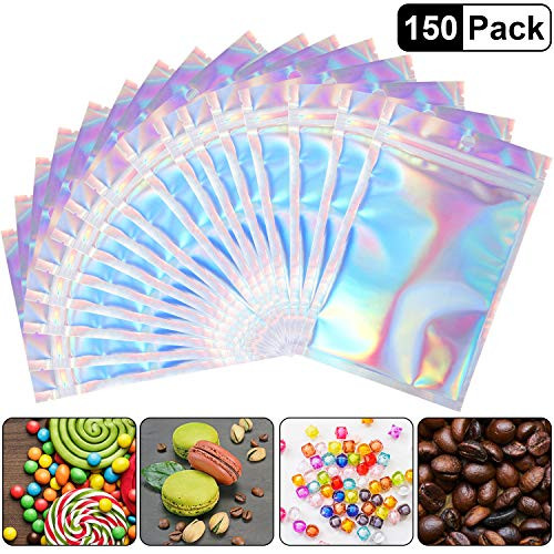 150 Pieces Resealable Smell Proof Bags Foil Mylar Ziplock Bags Aluminum Foil Bags Flat Metallic Mylar Foil Flat Food Storage Bags Pouch 150 Pieces Resealable Smell Proof Bags Foil Mylar Ziplock Bags Aluminum Foil Bags Flat Metallic Mylar Foil Flat Food Storage Bags Pouch