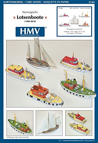 HMV 3340 Cardmodel Norwegian Pilot Boat