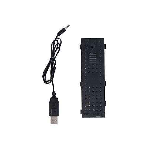 Holy Stone Modular 3.7V 500mAh Lipo Battery and USB Charging Cable for RC Quadcopter Drone HS160