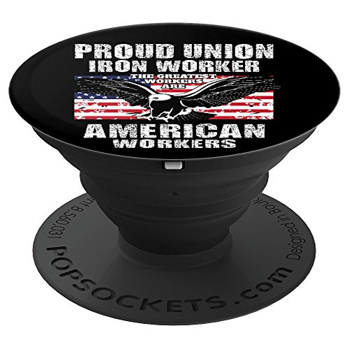 Union Iron Worker American Workforce - PopSockets Grip and Stand for Phones and Tablets