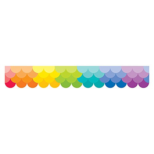 Creative Teaching Press Ombre Rainbow Scallops Borders (0186)