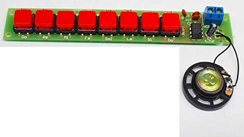 DDIY DIY NE555 Electronic Piano Organ Keyboard Module Kits with Battery Box and Button Cap Parts PCB Circuit Board Training Kits