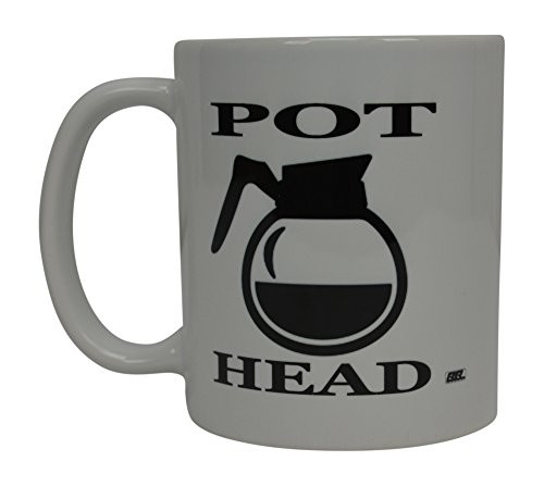 Best Funny Coffee Mug Pot Head Sarcastic Novelty Cup Joke Great Gag Gift Idea For Men Women Office Work Adult Humor Employee Boss Coworkers