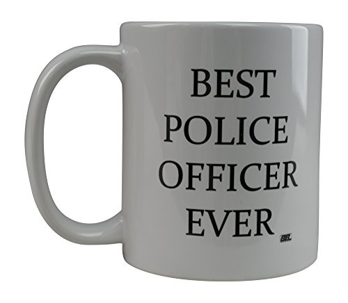 Rogue River Funny Coffee Mug Best Police Officer Ever Novelty Cup Great Gift Idea For Law Enforcement PD Men or Women (Police Officer)