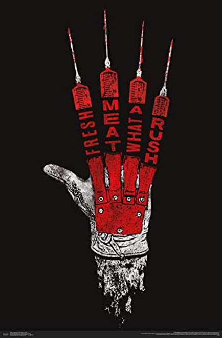 Trends International Nightmare on Elm Street-Hand Clip Wall Poster, 22.375" x 34", Poster & Clip Bundle