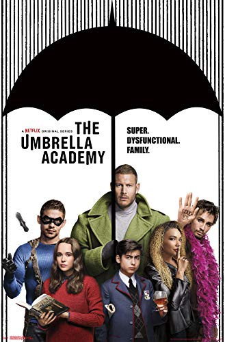 Trends International Netflix Umbrella Academy-Group Clip Wall Poster, 22.375" x 34", Poster & Clip Bundle