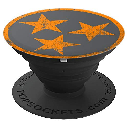 PopSockets: Tennessee State Tristar TN Pride Vintage Orange - PopSockets Grip and Stand for Phones and Tablets PopSockets: Tennessee State Tristar TN Pride Vintage Orange - PopSockets Grip and Stand for Phones and Tablets